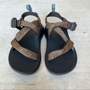 Chaco Kids Sandals Size 2 Black Orange